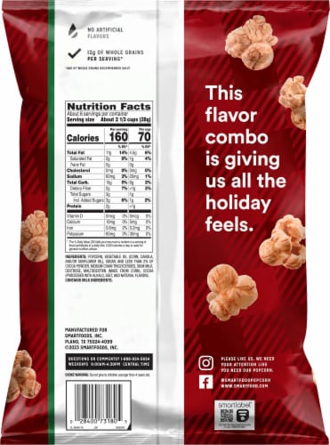 Smartfood® Marshmallow Hot Cocoa Popcorn Perspective: back