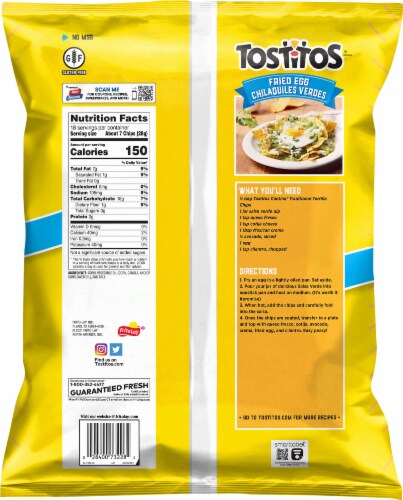 Tostitos Cantina Traditional Style Tortilla Chips Perspective: back