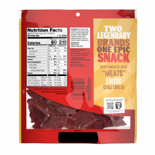 Jack Link's® Fritos® Chili Cheese Beef Jerky Perspective: back