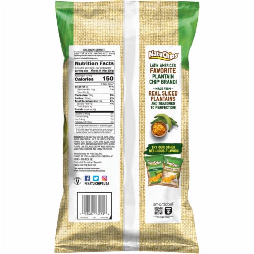 NatuChips® Chile & Lime Plantain Chips Perspective: back