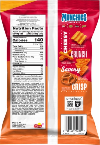 Munchies® Cheese Fix Snack Mix Perspective: back