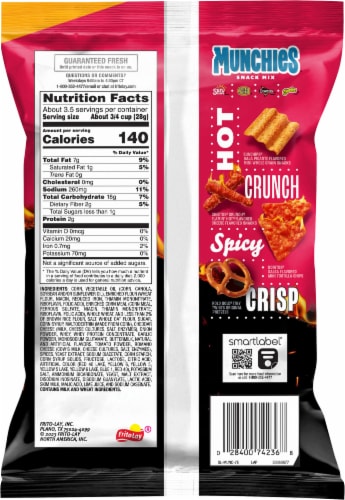 Munchies® Flamin Hot Snack Mix Perspective: back