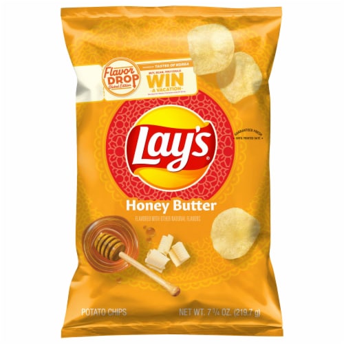 Lay's® Honey Butter Potato Chips Perspective: back