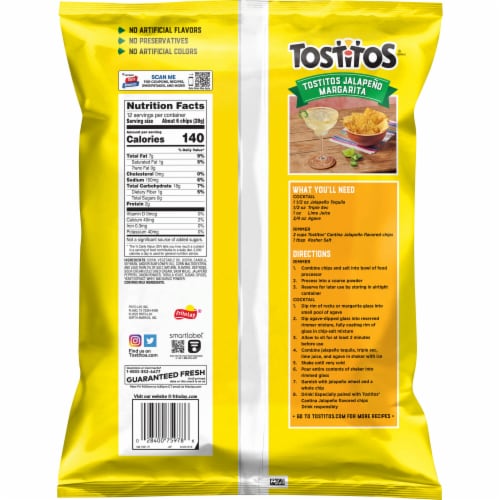 Tostitos® Traditional Jalapeno Cantina Tortilla Chips Perspective: back