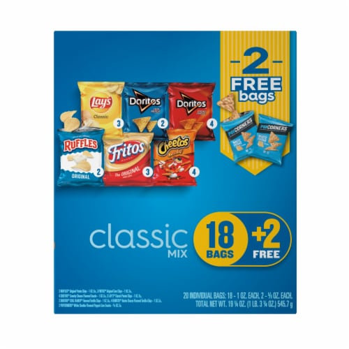 Frito-Lay Classic Mix Variety Bags Perspective: back