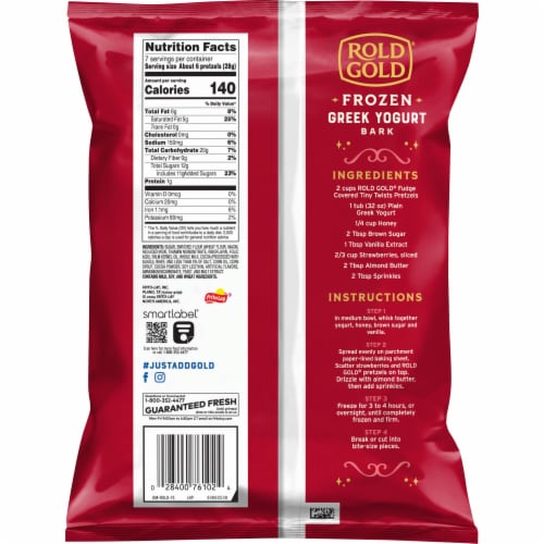 Rold Gold® Fudge Covered Tiny Twists Pretzels Perspective: back
