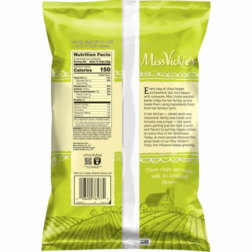 Miss Vickie's® Spicy Dill Pickle Potato Chips, 8 oz