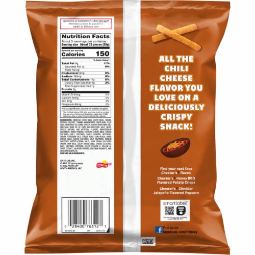 Chester's® Chili Cheese Fries Corn Chips Perspective: back