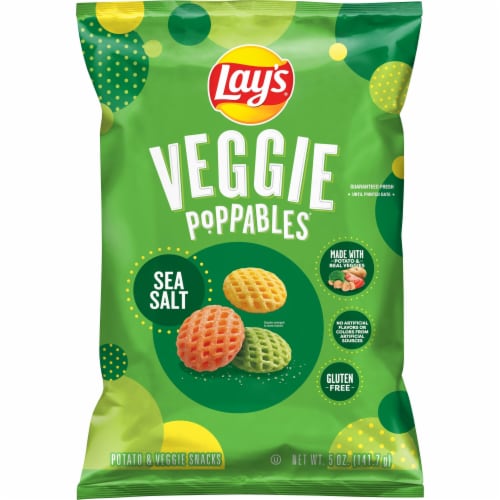 Lay's® Veggie Poppables Sea Salt Potato Chips Perspective: back