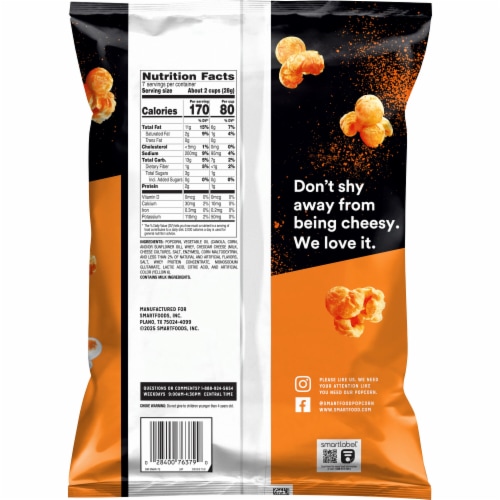Smartfood® Cheetos® Cheddar Popcorn Perspective: back