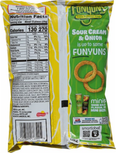 Funyuns® Sour Cream & Funyun Onion Flavored Rings Perspective: back