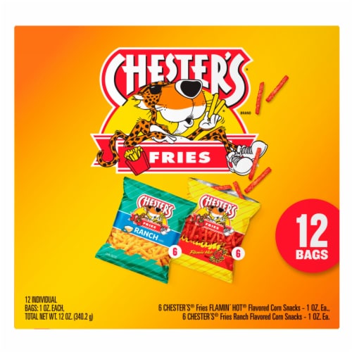 Chester's® Flamin' Hot® and Ranch Fries Variety Pack Perspective: back