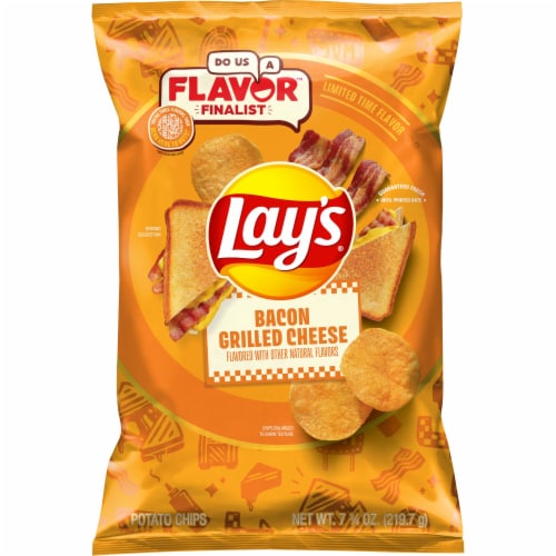 Lay's® Bacon Grilled Cheese Potato Chips Perspective: back