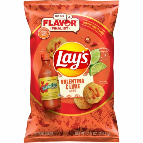 Lay's® Valentina & Lime Potato Chips Perspective: back