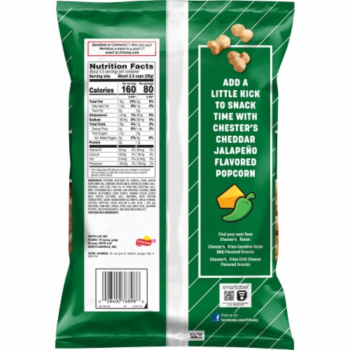 Chester's® Cheddar Jalapeno Popcorn Perspective: back