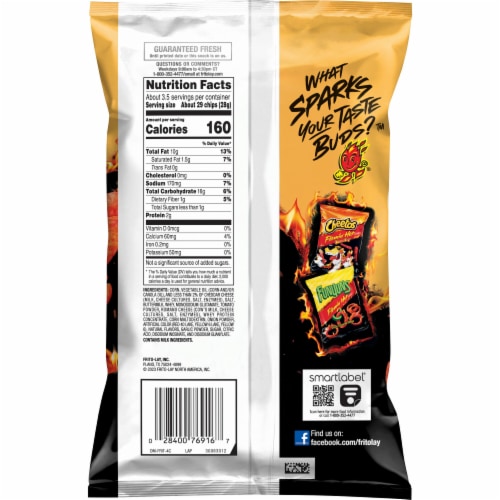 Fritos® Corn Chips Flamin' Hot® Perspective: back