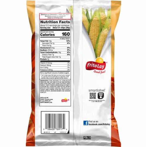 Fritos® Corn Chips BBQ Perspective: back