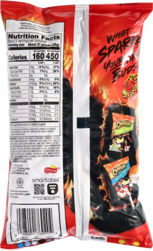 Cheetos® Xxtra Flamin' Hot® Crunchy Cheese Flavored Snacks Perspective: back