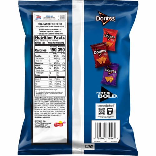 Doritos® Cool Ranch Tortilla Chips Perspective: back