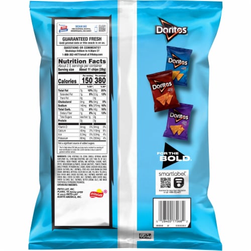 Doritos® Blazin Buffalo Ranch® Tortilla Chips Perspective: back