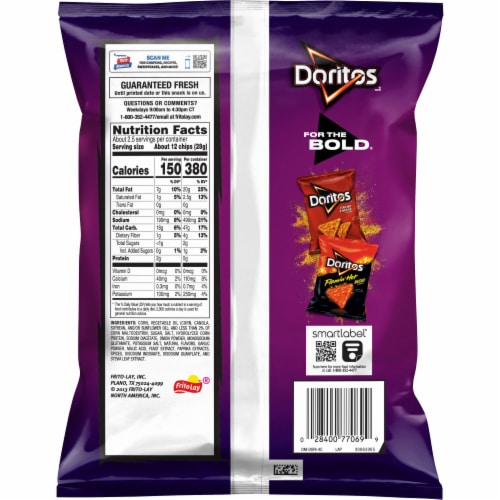 DORITOS® Spicy Sweet Chili Tortilla Chips Perspective: back