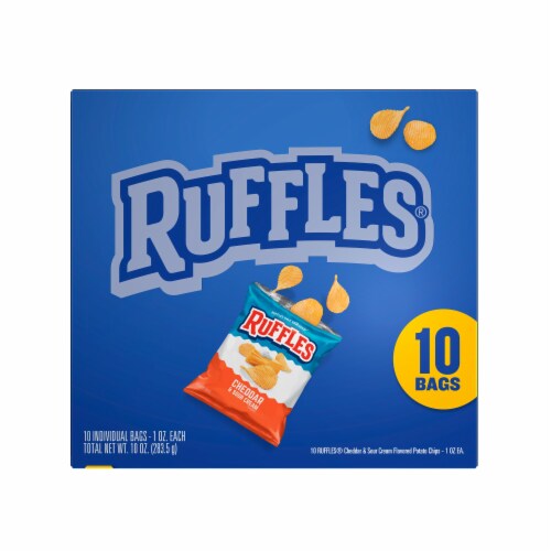 Ruffles® Cheddar & Sour Cream Potato Chips Multipack Perspective: back