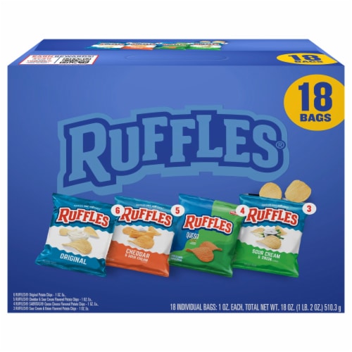 Ruffles® Potato Chips Variety Pack Perspective: back