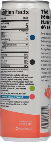 Bubbl'r® Antioxidant Sparkling Water - Peach Raspberry Dazzl'r Perspective: back