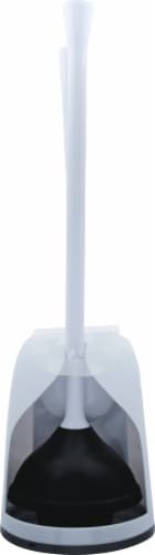 Casabella Toilet Bowl Brush with Holder Set White