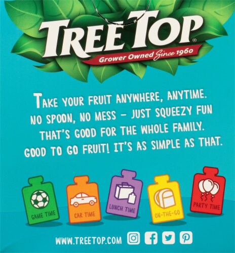 Tree Top Tropical Applesauce Pouches Perspective: back