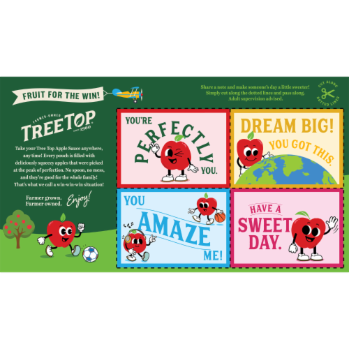 Tree Top® No Sugar Added Apple Sauce Pouches Perspective: back