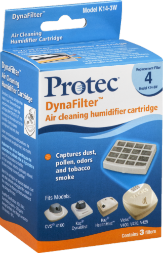 Protec DynaFilter Air Cleaning Humidifier Cartridge Replacement Filter 4 Perspective: back