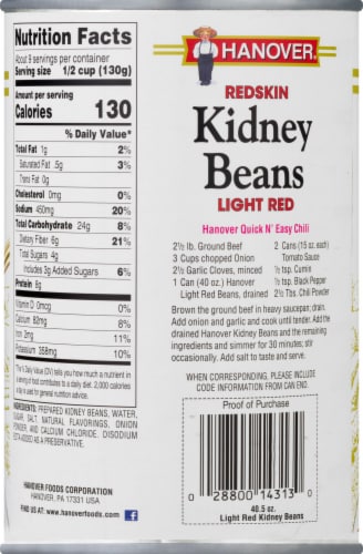 Hanover Light Red Kidney Beans Perspective: back