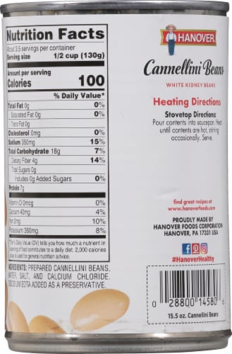 Hanover® Cannellini Beans White Kidney Beans Perspective: back