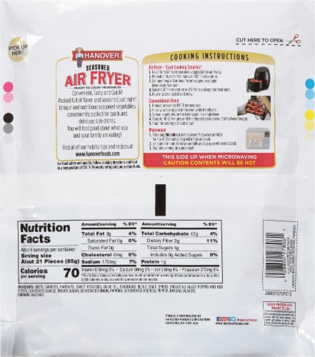 Hanover® Air Fry Ready To Cook Root Vegetable Blend Perspective: back