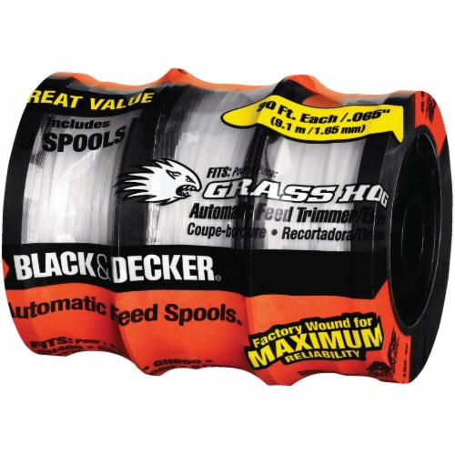 Black & Decker GrassHog 0.065 In. x 30 Ft. Trimmer Line Spool (3