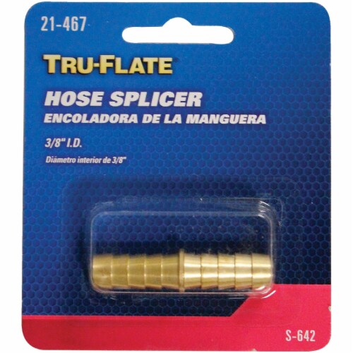 Tru-Flate 3/8 In. Brass Hose Splicer 21-467 Perspective: back