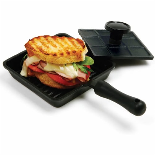 Norpro Cast Iron Mini Single Sandwich Stovetop Outdoor Panini Press Grill,  Black, 1 Piece - Gerbes Super Markets