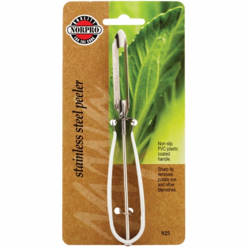 Norpro Non-Slip Handle Peeler - White Perspective: back