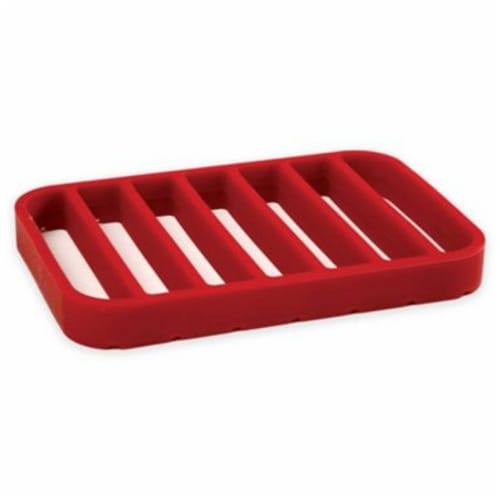 Norpro® Nonstick Silicone Roasting Rack in Red Perspective: back