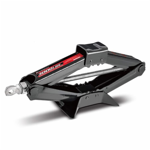 Powerbuilt® 3000 Pound Scissor Jack for Tire Change Perspective: back