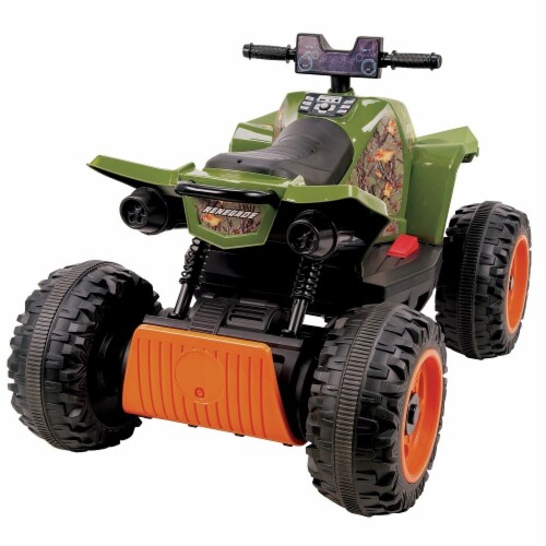 Huffy Renegade Battery Ride-On ATV - Camo Green Perspective: back