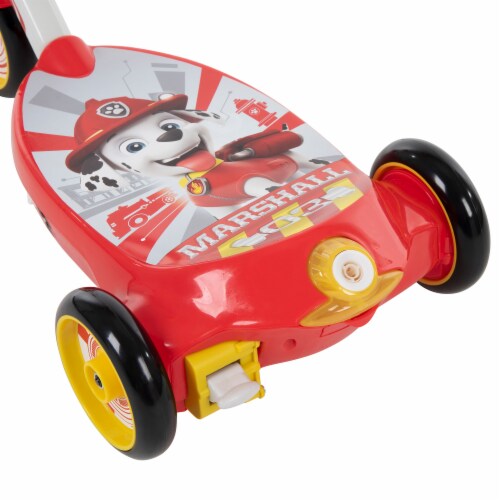 Huffy Paw Patrol Marshall 6 Volt 3 Wheel Bubble Scooter - Red Perspective: back