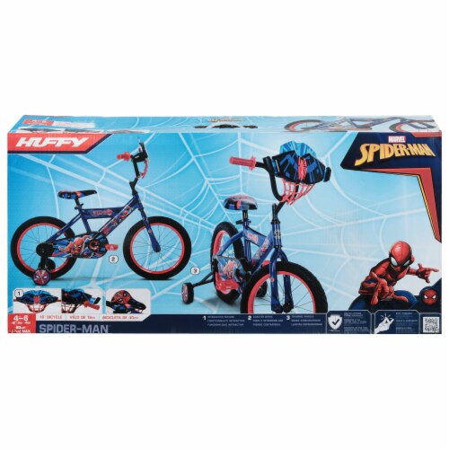 Huffy Spider-Man Boys' Bike - Red Perspective: back