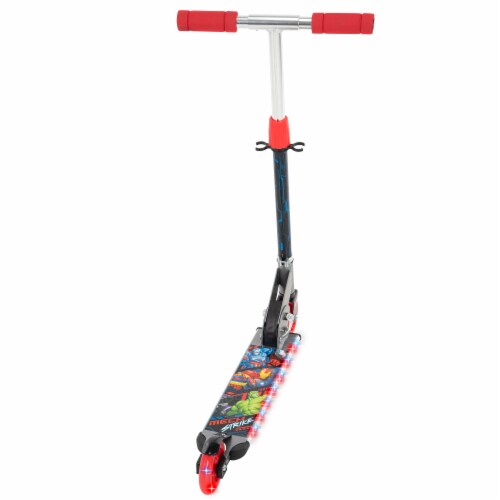 Huffy Marvel The Avengers Electro-Light 3 Wheeled Scooter - Black Perspective: back