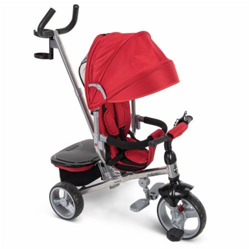 Huffy Luxe Malmo Conversion Tricycle - Red/Black Perspective: back
