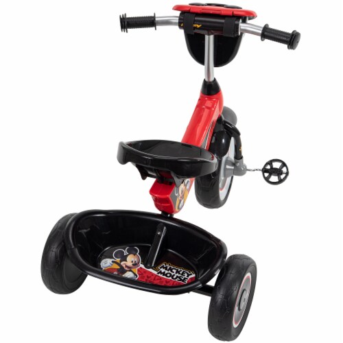 Huffy Disney Mickey Mouse Kid's 3-Wheel Tricycle - Red Perspective: back