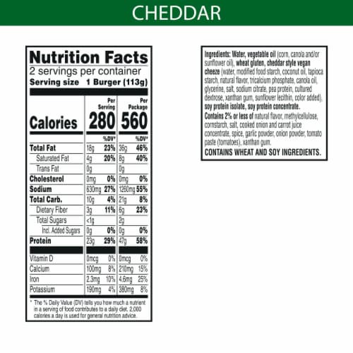 MorningStar Farms® Cheezeburger Veggie Burgers Perspective: back