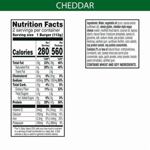 MorningStar Farms® Cheezeburger Veggie Burgers Perspective: back