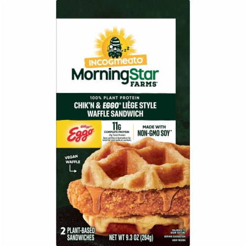 MorningStar Farms Incogmeato Original Frozen Breakfast Sandwiches Perspective: back